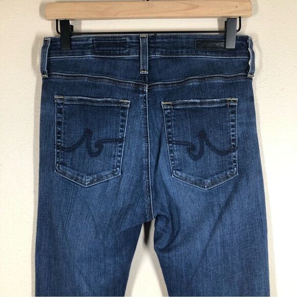 AG Adriano Goldschmied Farrah Skinny Ankle Jeans High Rise Raw Frayed Hem 28 - Picture 7 of 9